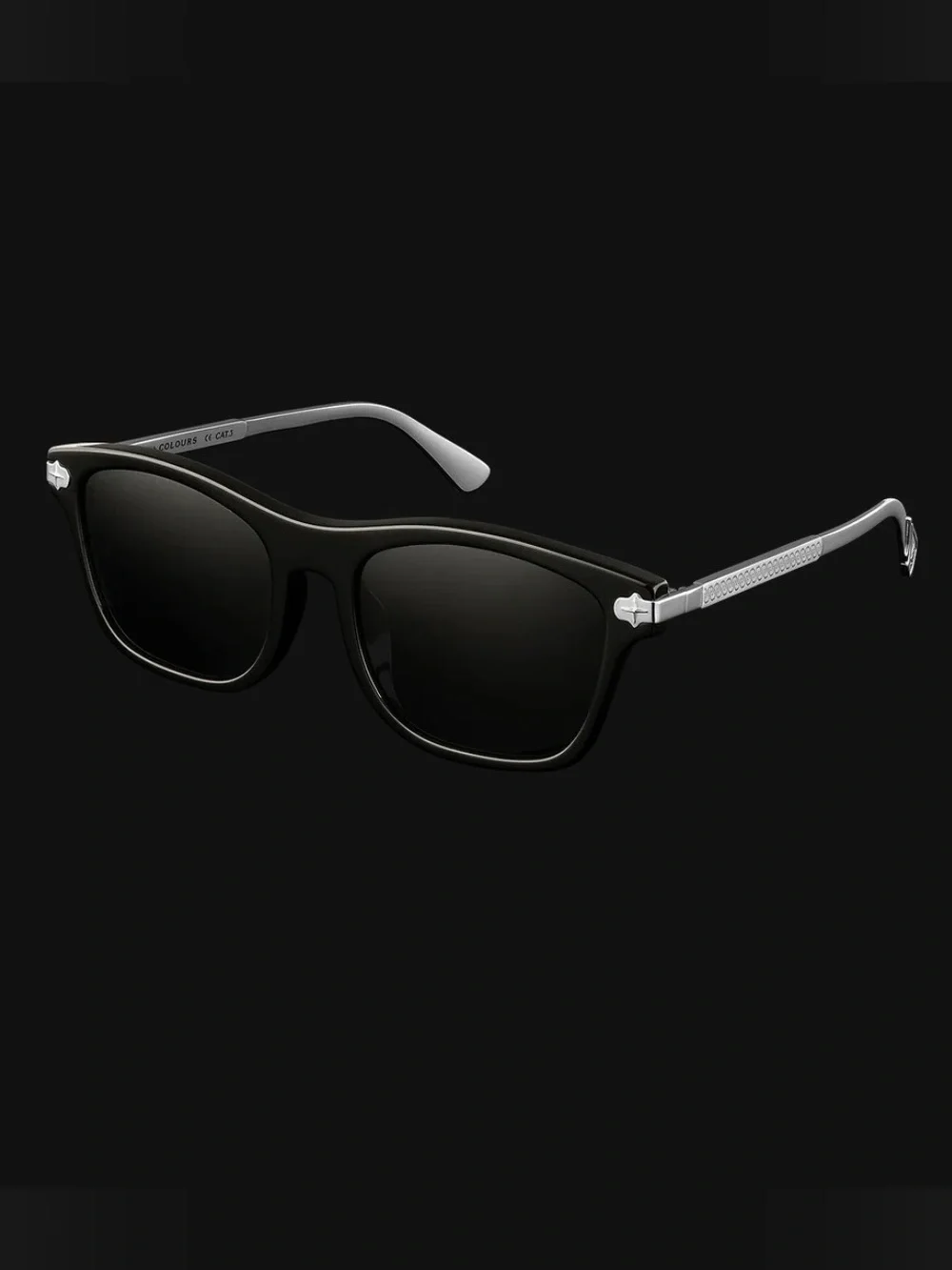 Clocks + Colours CRUISER X BLACK Stainless Steel Sunglasses and Case